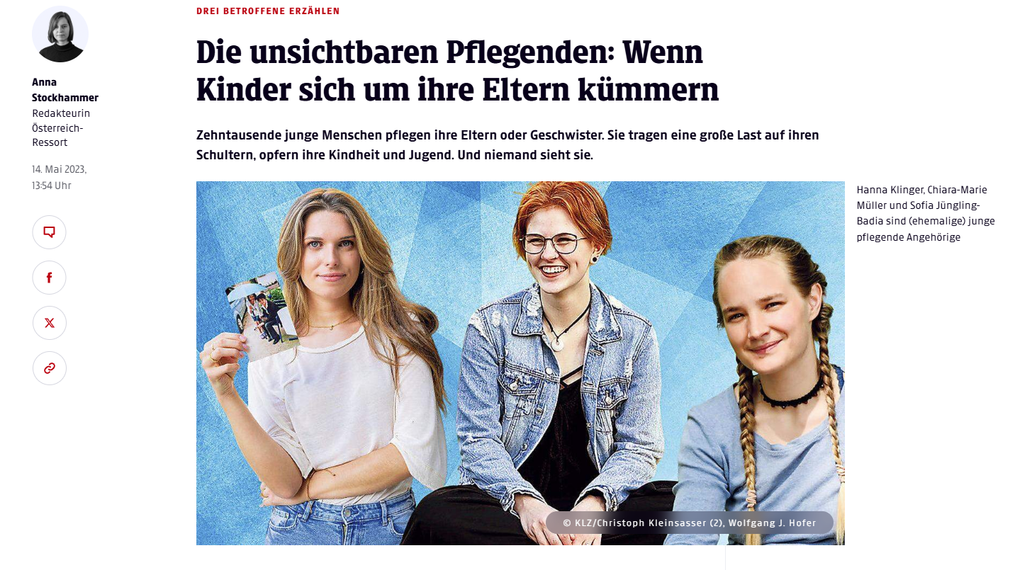 Unsichtbare junge Pflegende: "Als ich sieben war, habe ich angefangen, meine Mama zu pflegen"