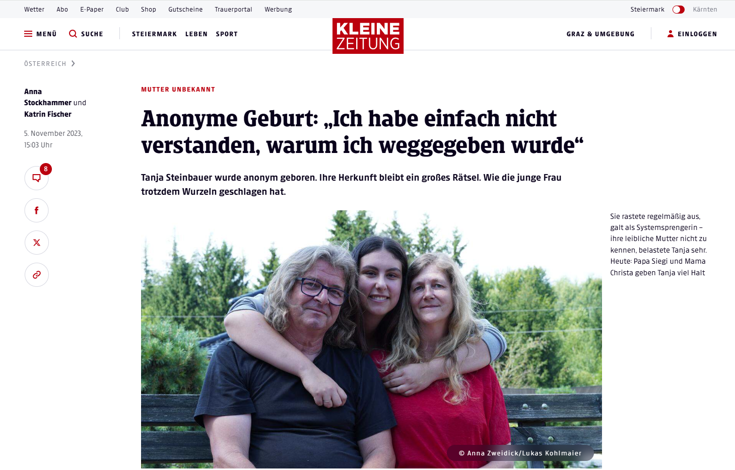 Anonyme Geburt: „Ich habe einfach nicht verstanden, warum ich weggegeben wurde“