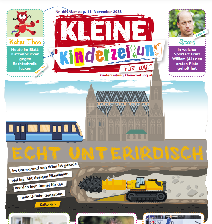 Kinderzeitung: Unter der Erde durch die Stadt