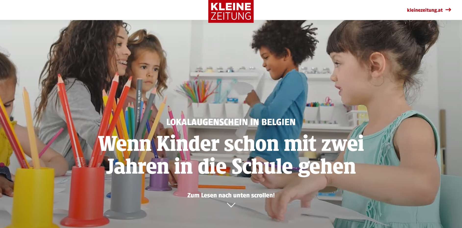 Lokalaugenschein in Belgien: Wenn Kinder schon mit zwei Jahren in die Schule gehen