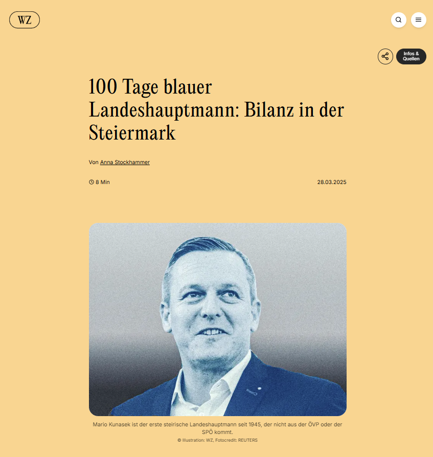 100 Tage blauer Landeshauptmann: Was hat sich in der Steiermark getan?