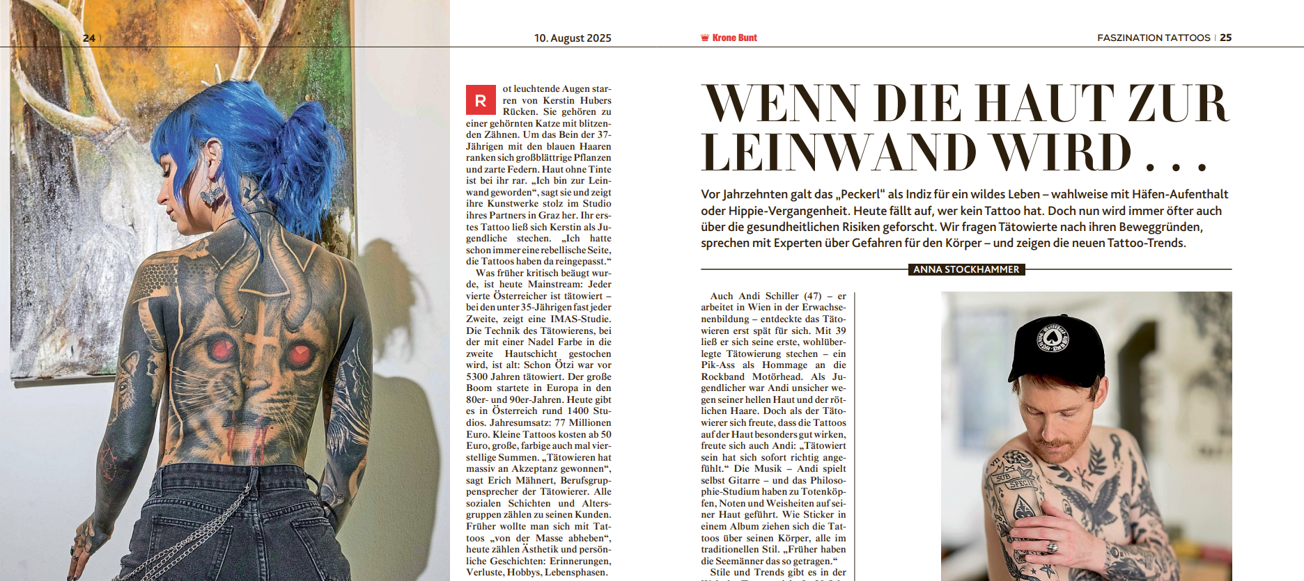 Wenn die Haut zur Leinwand wird